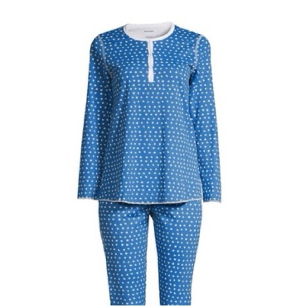 Roller Rabbit Woman’s Rare Blue Starry Night 2-Piece Pajama Set XS
